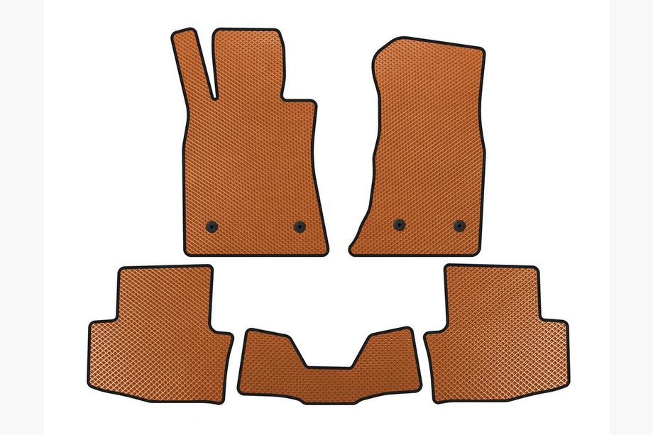 Cadillac ATS 2012-2019 EVA Floor Mats (SD, Orange) Image