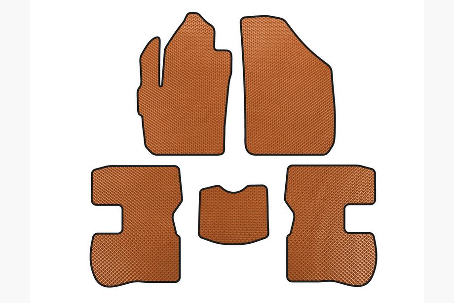 Chery Kimo 2007-2015 EVA Floor Mats (Orange) Image
