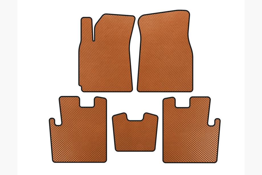 Chery Tiggo 1 2005-2016 EVA Floor Mats (2009-2013, Orange) Image