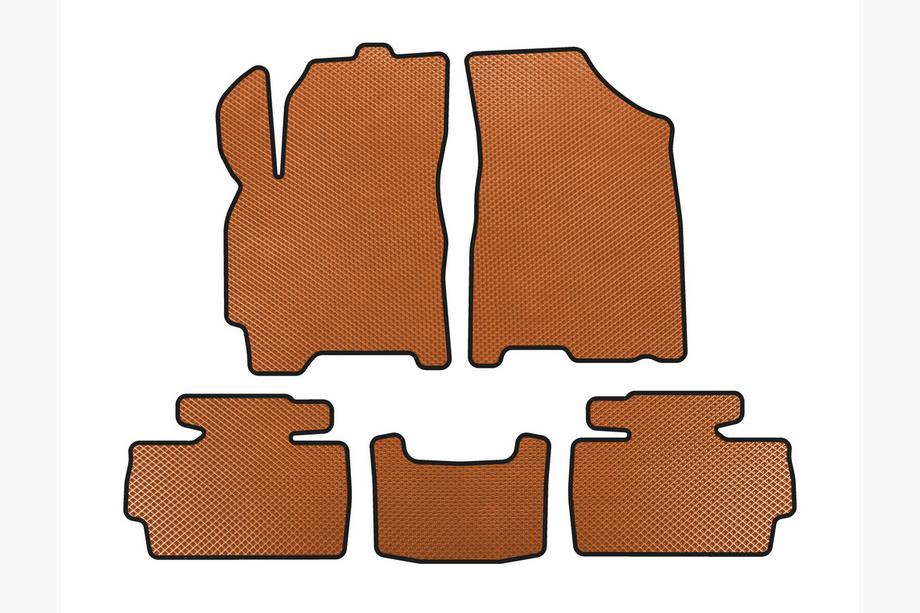 Chery Tiggo 2 2014- EVA Floor Mats (Orange) Image