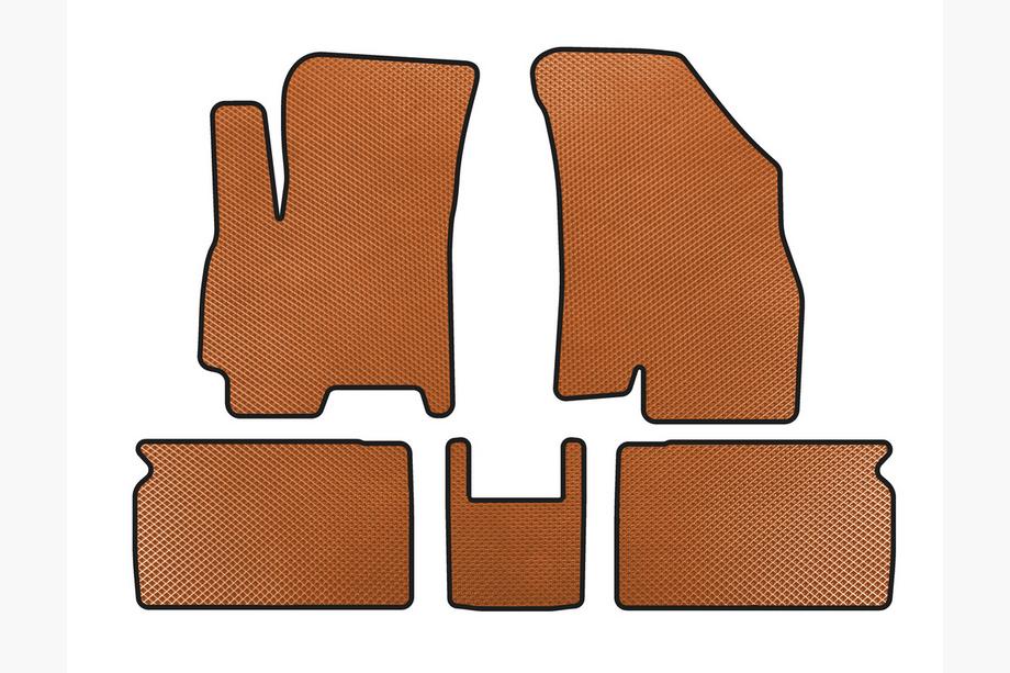 Chery Tiggo 4 2017- EVA Floor Mats (Orange) Image