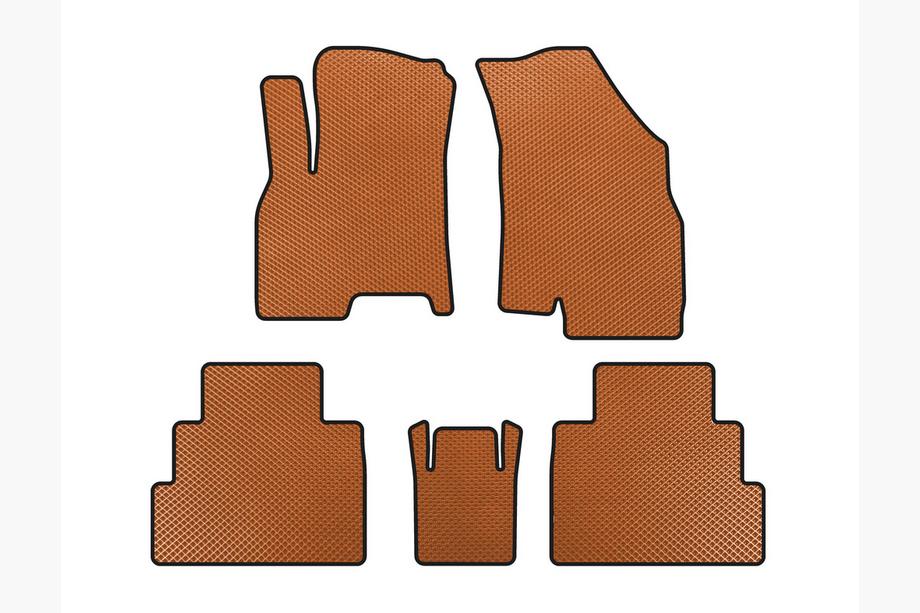 Chery Tiggo 7 2020- EVA Floor Mats (Orange) Image