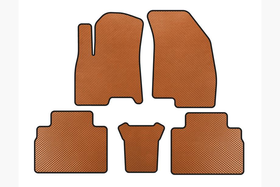 Chery Tiggo 8 2017- EVA Floor Mats (Orange) Image