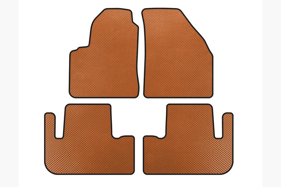 Chevrolet Tacuma/Rezzo 2000-2008 EVA Floor Mats (Orange) Image