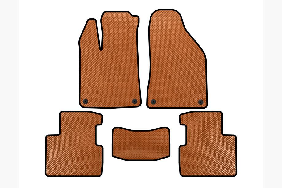 Chrysler 200 II 2014-2017 EVA Floor Mats (SD, Orange) Image