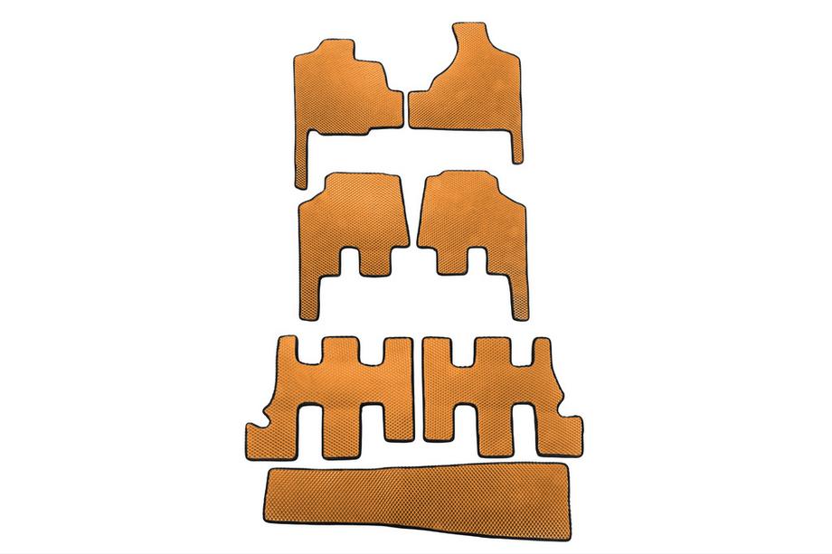 Chrysler Voyager 2001-2007 EVA Floor Mats (for Grand Voyager, Automatic, Orange) Image