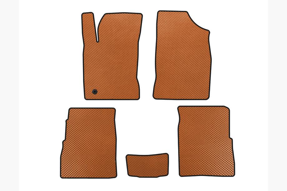 Chrysler PT Cruiser 2000-2010 EVA Floor Mats (HB, 5-Door, Facelift, Orange) Image