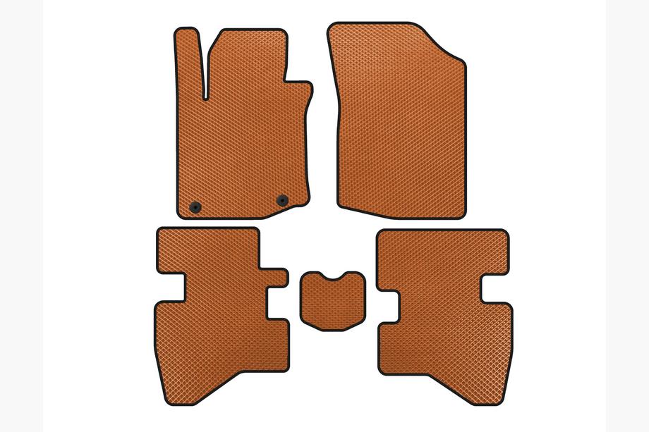 Citroen C-1 2005-2014 EVA Floor Mats (HB, Orange) Image