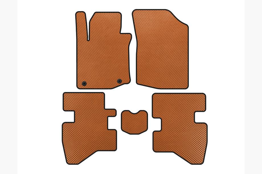 Citroen C-1 2014-2021 EVA Floor Mats (HB, Orange) Image