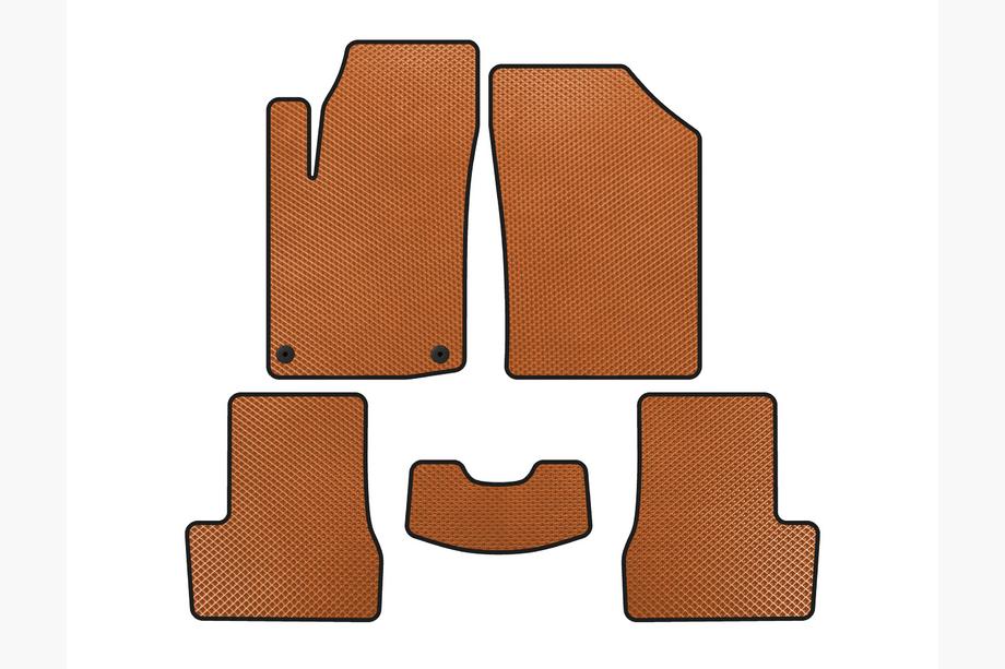 Citroen C-3 2009–2016 EVA Floor Mats (HB, Orange) Image