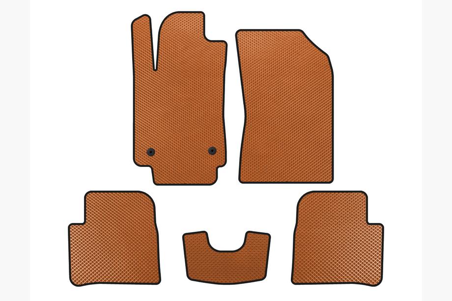 Citroen C-3 2016-2023 EVA Floor Mats (HB, Orange) Image