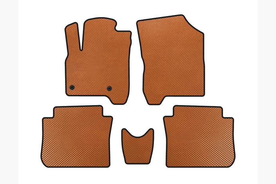 Citroen C-3 Picasso 2010-2017 EVA Floor Mats (Orange) Image