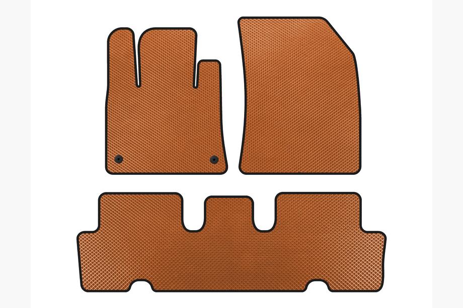 Citroen C-4 Picasso 2013–2022 EVA Floor Mats V1 (2 Rows, Orange) Image