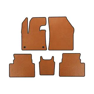 EVA Floor Mats (Floor-Mounted Gas Pedal, Orange)