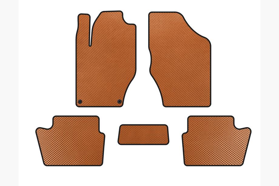Citroen DS-4 2010-2015 EVA Floor Mats (HB, Pre-Facelift, Orange) Image