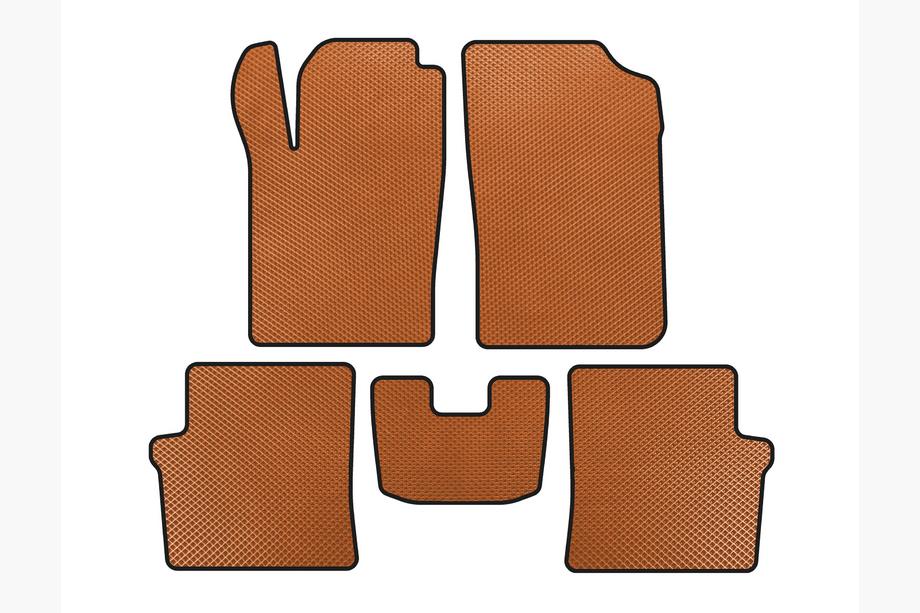 Citroen Xsara II 2000-2006 EVA Floor Mats (Hatchback, 5-Door, Orange) Image