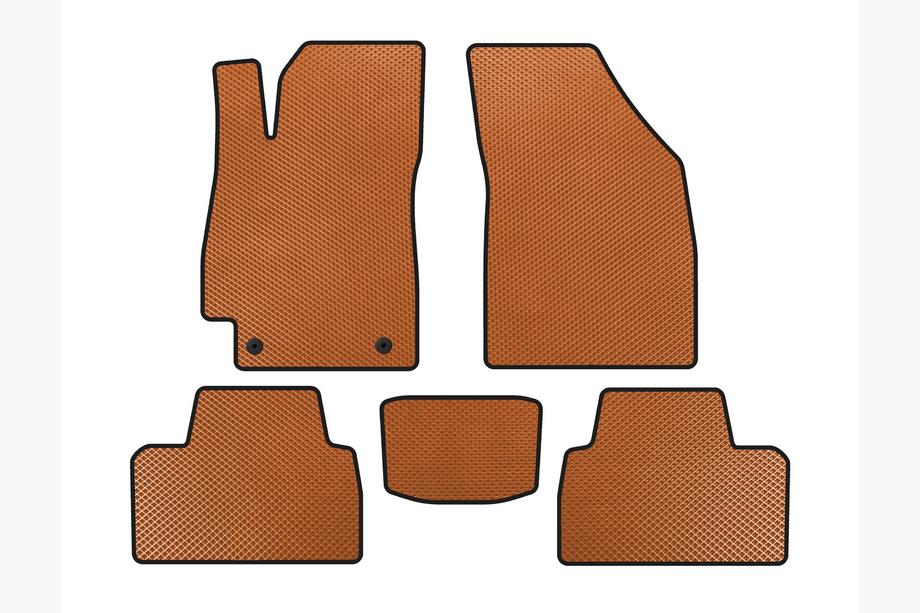 Daewoo Nubira 1997-1999 EVA Floor Mats (SD, Orange) Image