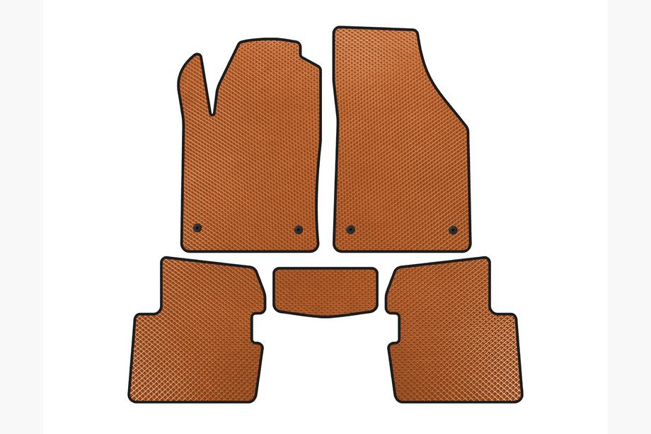 Dodge Dart 2012-2017 EVA Floor Mats (SD, Orange) Image