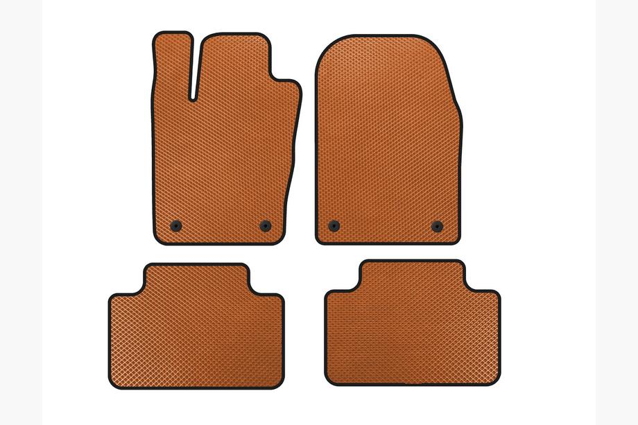 Dodge Durango 2010- EVA Floor Mats (Orange) Image