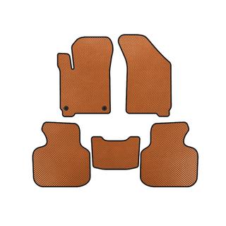 EVA Floor Mats (2011-2020, 7-Seater, Orange) Dodge Journey 2008-2020