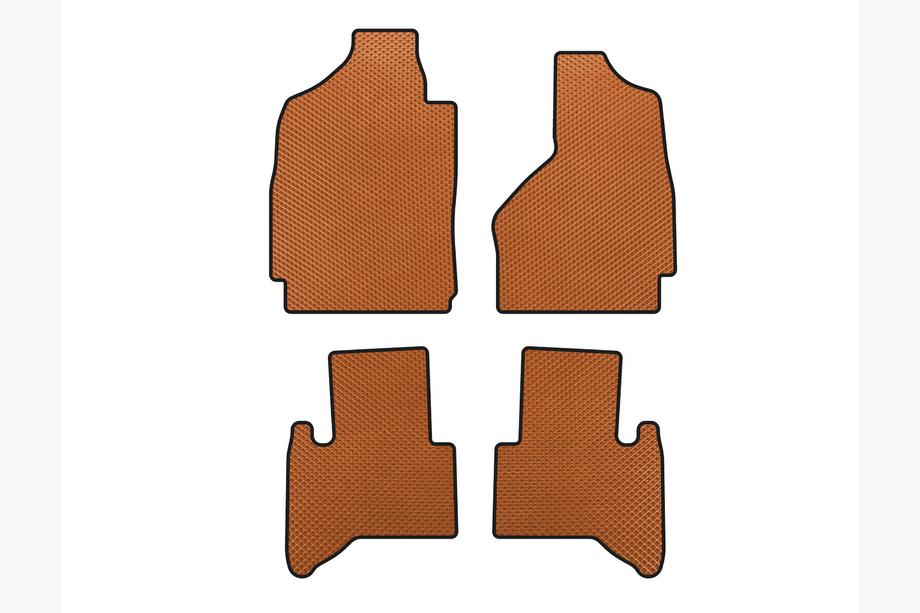 Dodge RAM (DR/DH/D1/DC/DM) 2002–2009 EVA Floor Mats (2002-2009, Orange) Image