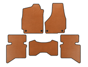 Dodge RAM (DS/DJ/D2) 2009–2024 EVA Floor Mats (2009+, 5-Seater/Double Cab, Orange) photo 1