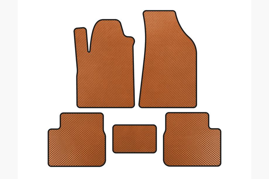 Fiat Bravo 2008-2016 EVA Floor Mats (Orange) Image