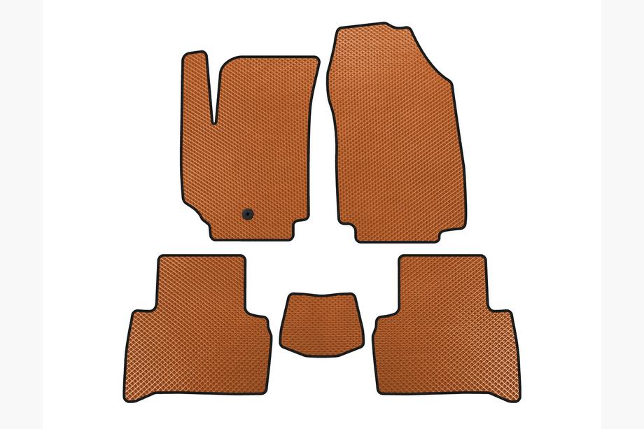Fiat Croma 2005-2010 EVA Floor Mats (2007-2010, SW, Orange) Image