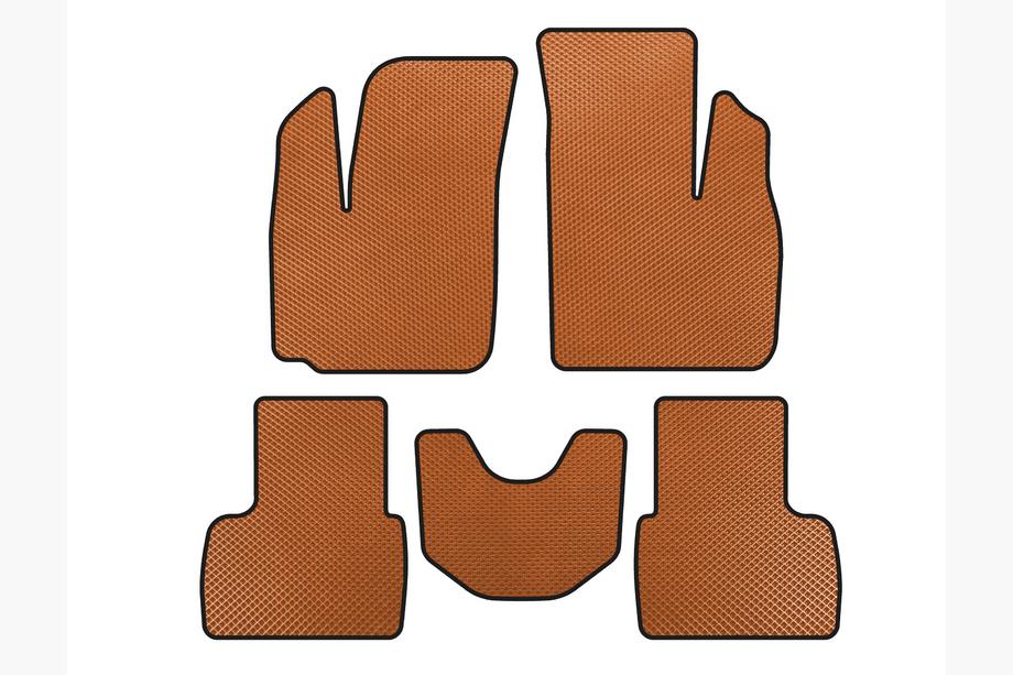 Fiat Doblo I 2001-2005 EVA Floor Mats (Orange) Image
