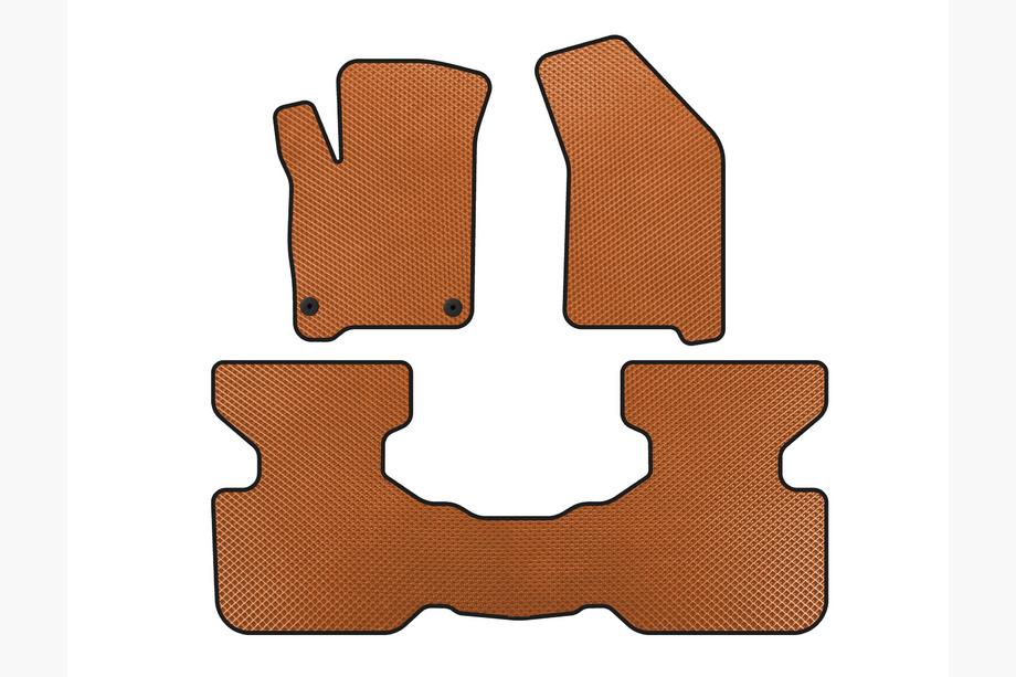Fiat Freemont 2011-2016 EVA Floor Mats (2011-2016, Orange) Image