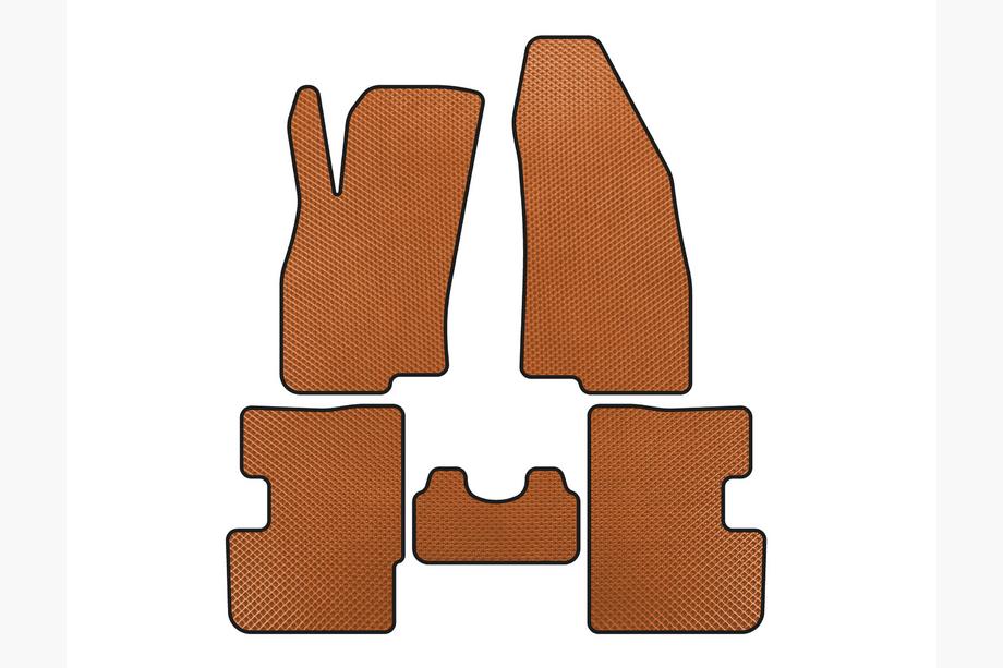 Fiat Punto Grande/EVO 2006-2018 EVA Floor Mats (2011-2018, HB, 3-Door, Orange) Image