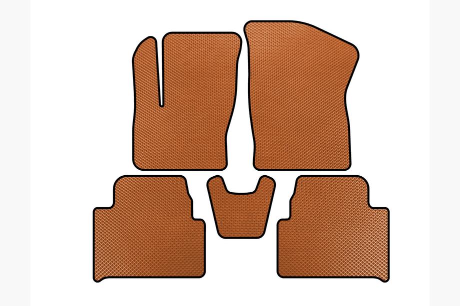 Ford C-Max 2004-2010 EVA Floor Mats (Orange) Image
