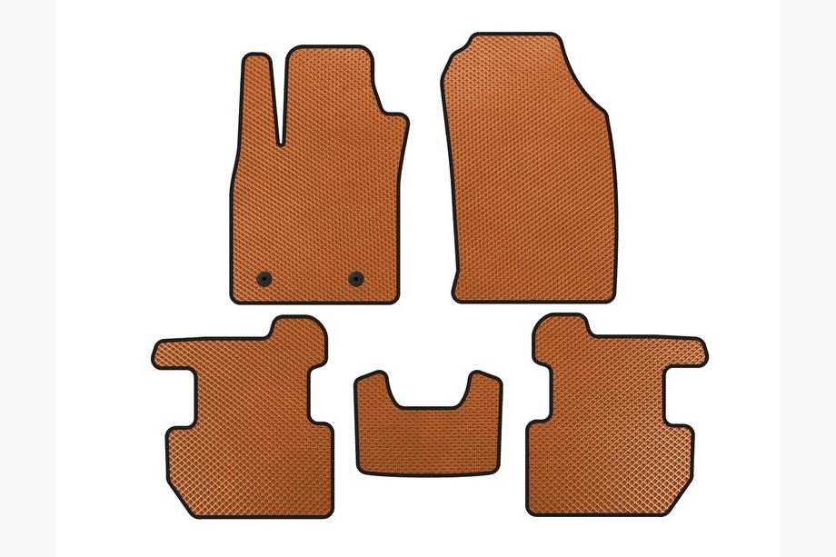 Ford Ecosport 2013-2022 EVA Floor Mats (2018-2022, Orange) Image