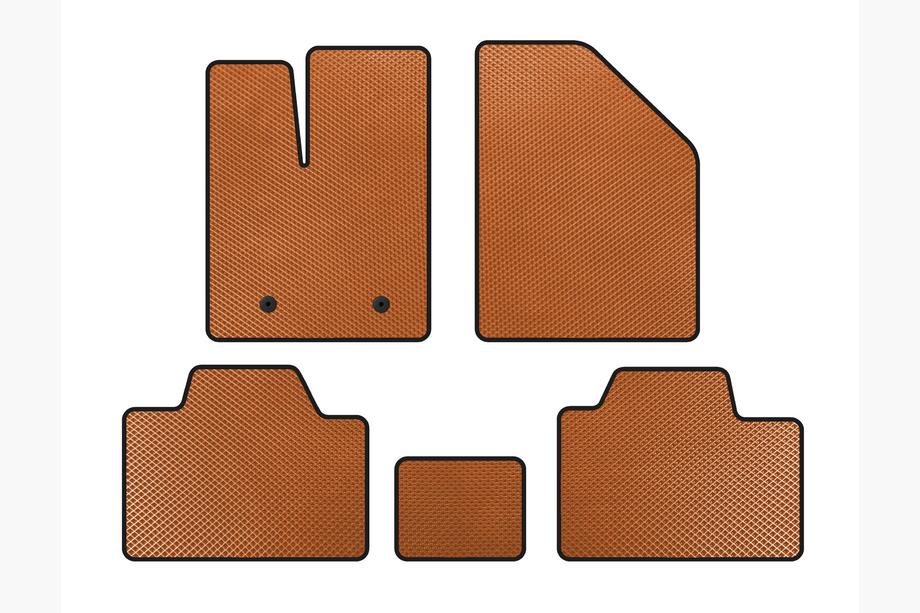 Ford Edge 2006-2014 EVA Floor Mats (Orange) Image