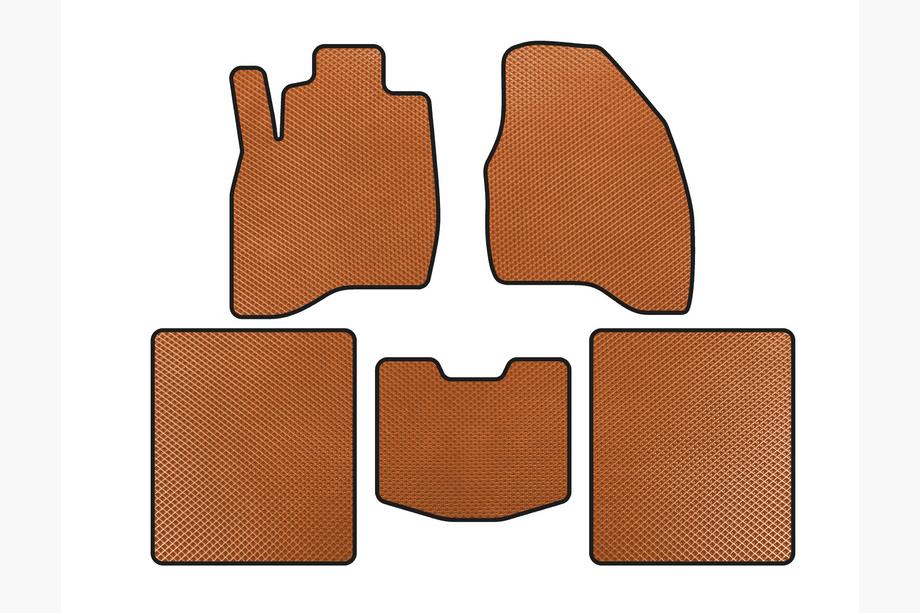 Ford Explorer 2011-2019 EVA Floor Mats (2015-2019, 5-Seater, Orange) Image