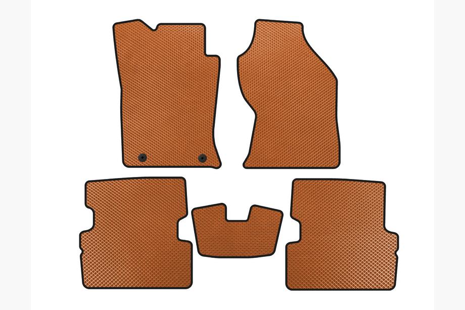 Ford Focus I 1998-2005 EVA Floor Mats (2001-2005, SW, Orange) Image