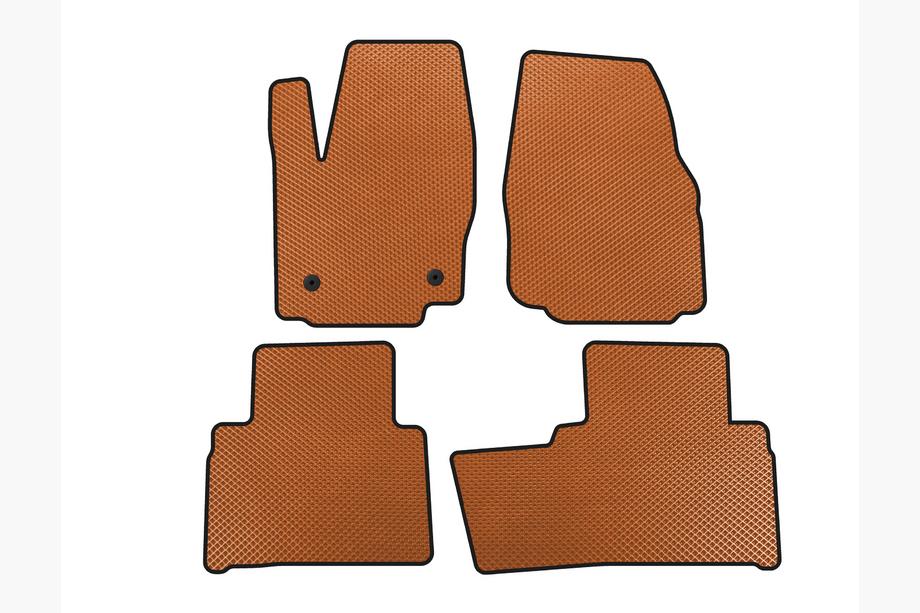 Ford Galaxy 2007-2015 EVA Floor Mats (2 Rows, Orange) Image