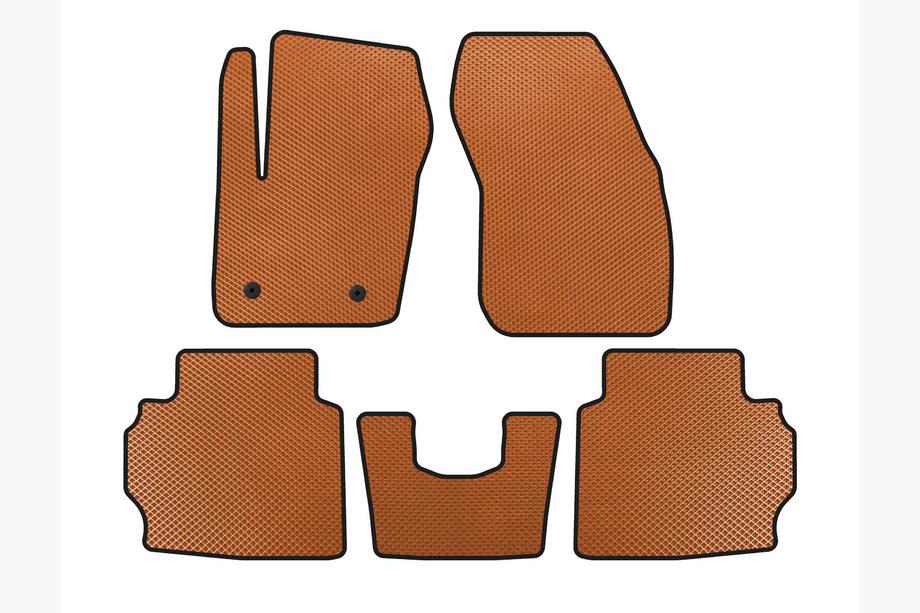 Ford Mondeo 2014-2022 EVA Floor Mats (LB, Orange) Image