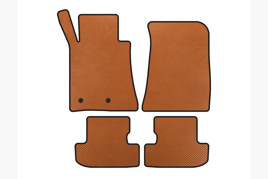 Ford Mustang 2015-2023 EVA Floor Mats (Coupe, Orange) Image