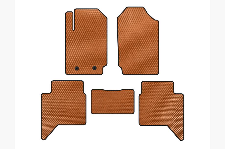 Ford Ranger 2011–2022 EVA Floor Mats (Orange) Image