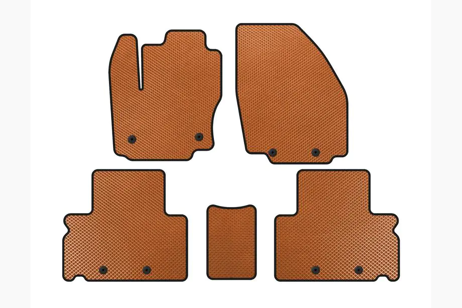 Ford S-Max 2007-2014 EVA Floor Mats (Orange) Image