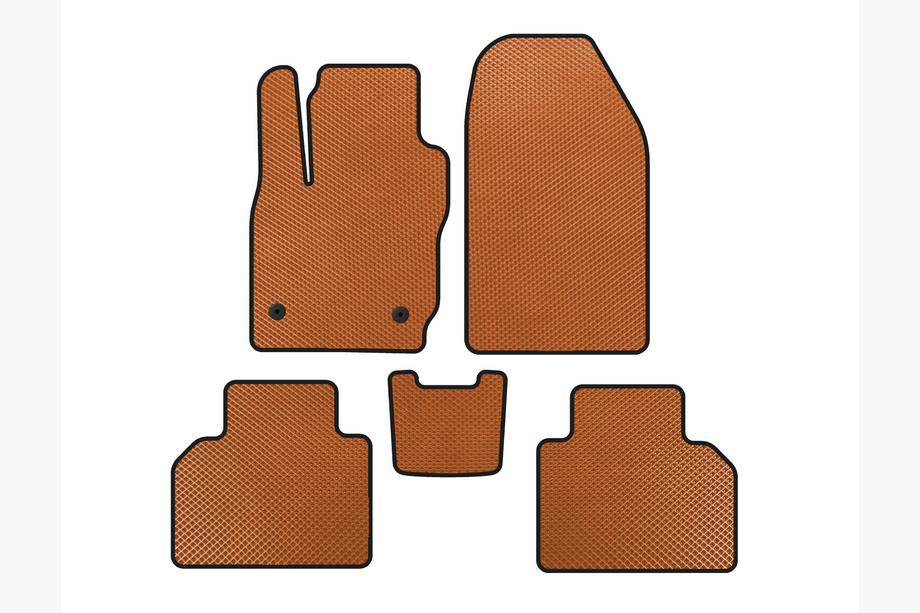 Ford Courier 2014-2023 EVA Floor Mats (Orange) Image