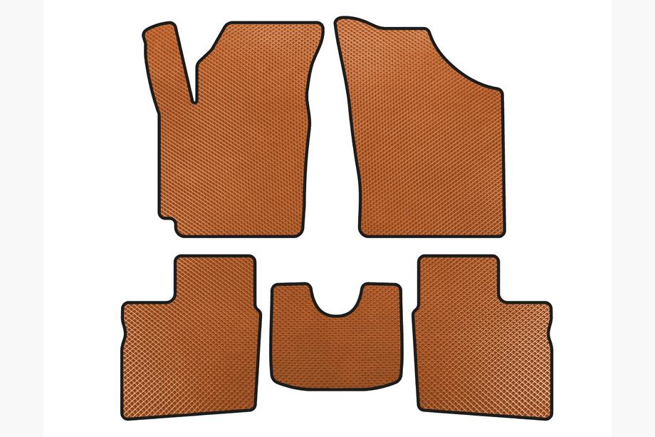 Geely CK-1 2005-2008 EVA Floor Mats (2005-2009, SD, Orange) Image