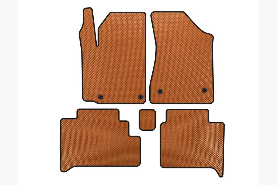Geely GC-5 2010-2015 EVA Floor Mats (HB, Orange) Image