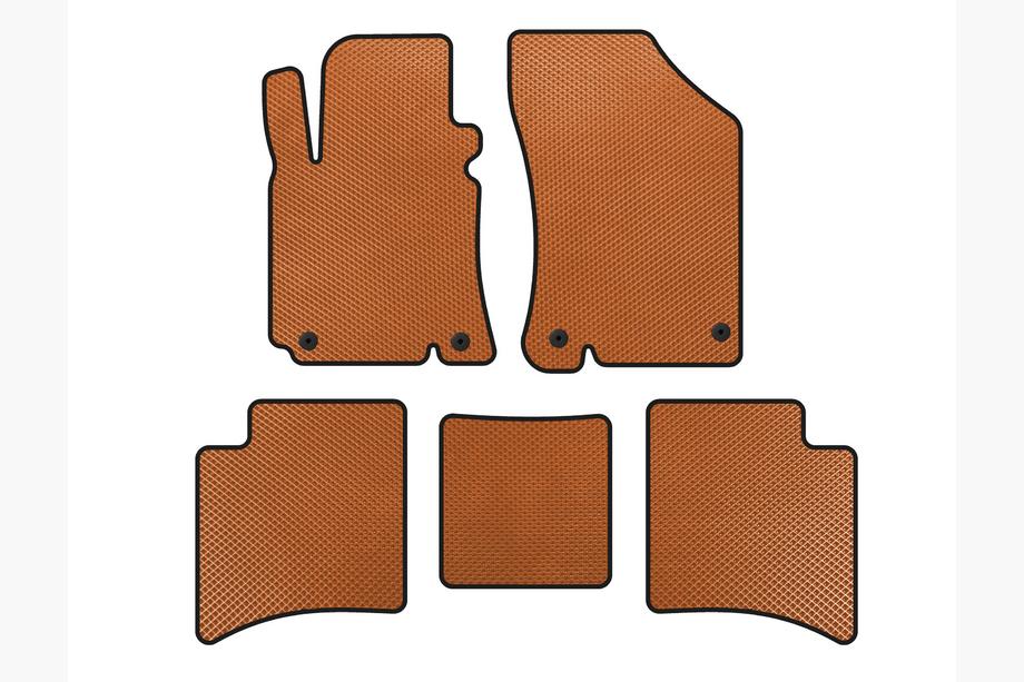 Geely MK Cross 2010-2016 EVA Floor Mats (Orange) Image