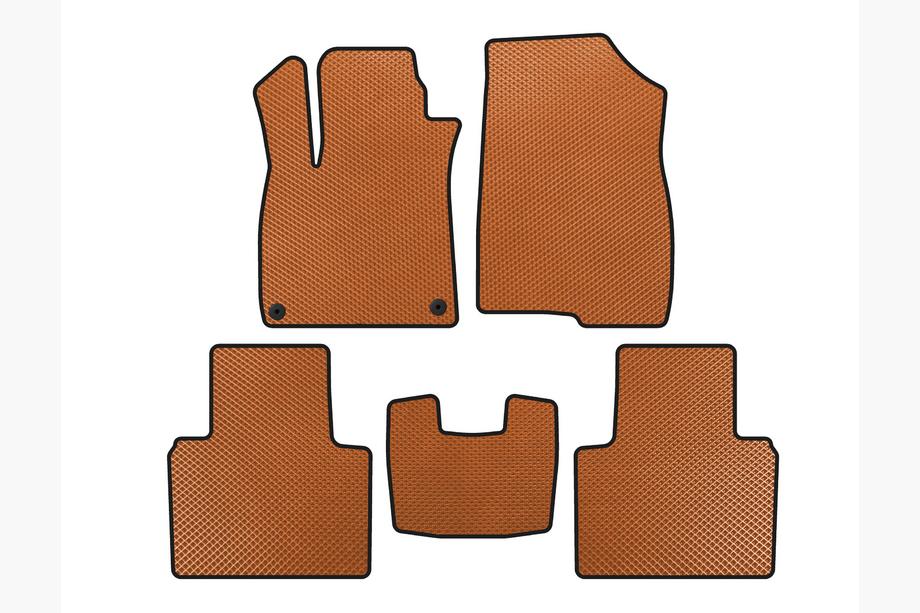 Honda Accord X 2017-2022 EVA Floor Mats (SD, Orange) Image