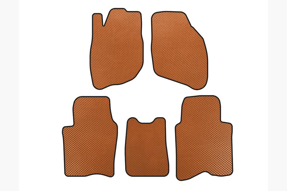 Honda City 2002-2008 EVA Floor Mats (SD, Orange) Image
