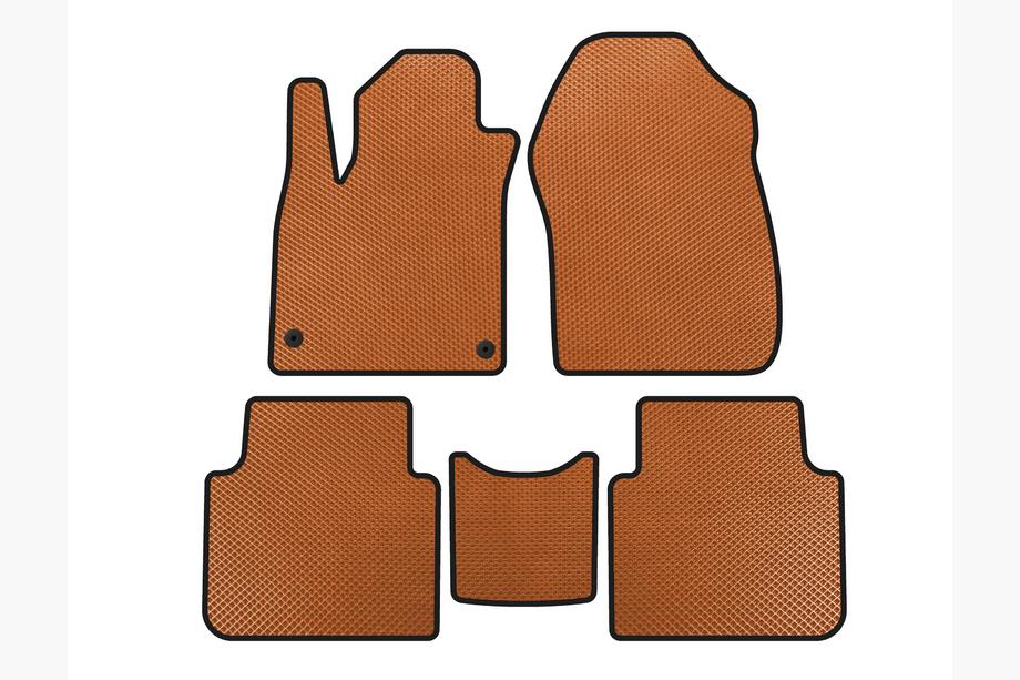 Honda CRV 2017-2022 EVA floor mats (7-seater, Orange, 2020-2022) Image