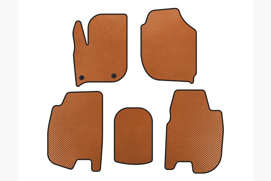Honda FIT/Jazz 2014–2020 EVA Floor Mats (HB, Orange) Image