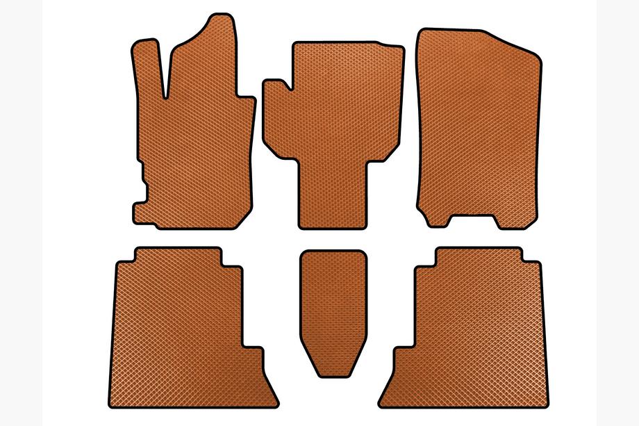Honda FR-V 2004-2009 EVA Floor Mats (Orange) Image